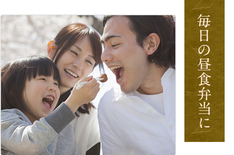 毎日の昼食弁当に